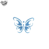 Tatouage éphémère coloré motif papillon bleu