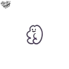 Tatouage éphémère coloré motif nounours rond