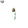 Tatouage éphémère coloré motif rose