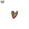 Tatouage éphémère coloré motif cœur multicolore
