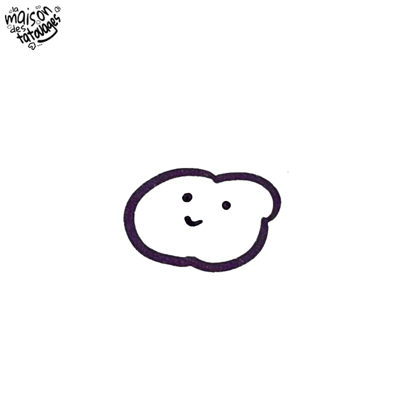 Tatouage éphémère motif petit nuage