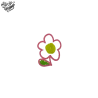 Tatouage éphémère coloré motif fleur tige