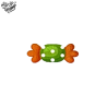 Tatouage éphémère Halloween coloré motif bonbon pois gourmands
