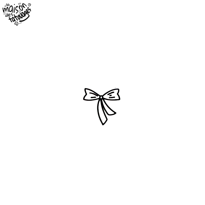 Tatouage éphémère motif nœud fin