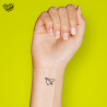 Tatouage éphémère motif avion en papier