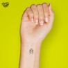 Tatouage éphémère motif enveloppe ouverte