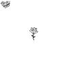 Tatouage éphémère motif fleur élancée