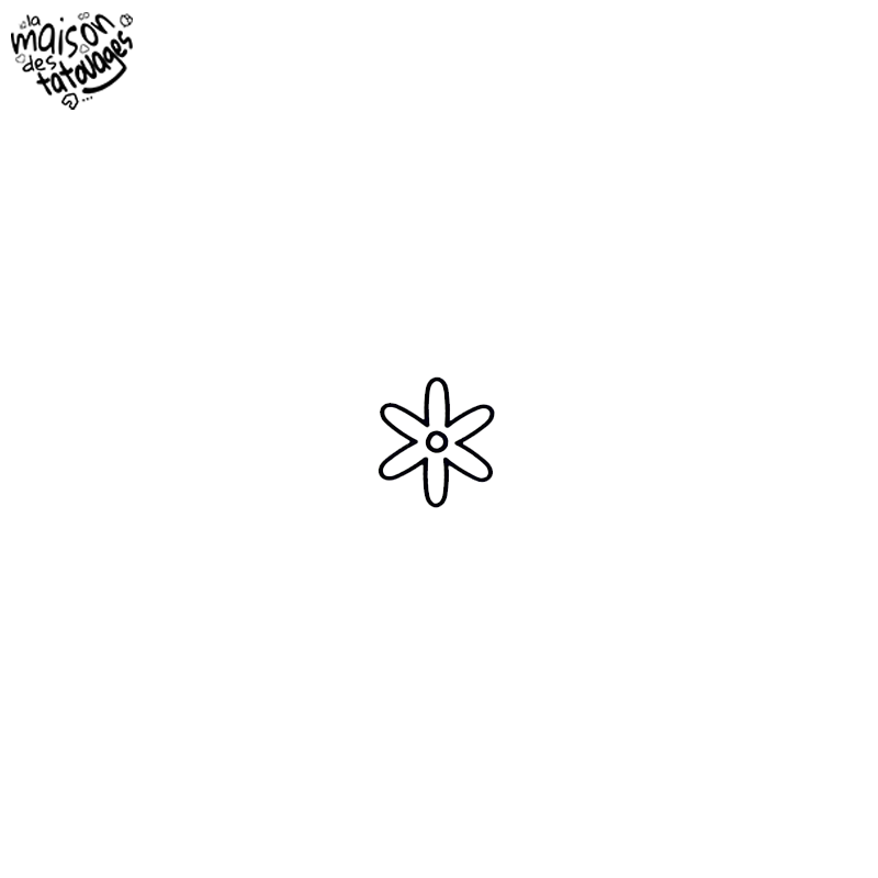 Tatouage éphémère motif fleur étoilée éclat naturel