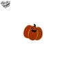 Tatouage éphémère Halloween coloré motif citrouille souriante