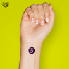 Tatouage éphémère Halloween coloré motif bille magique