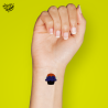 Tatouage éphémère Halloween coloré motif cupcake monstrueux