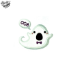 Tatouage éphémère Halloween coloré motif fantôme BOO chic et choc
