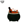 Tatouage éphémère Halloween coloré motif chaudron potions en ébullition