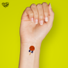 Tatouage éphémère Halloween coloré motif sucette douceur ensorcelée