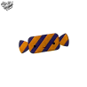 Tatouage éphémère Halloween coloré motif bonbon rayé sucre et sortilèges