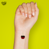 Tatouage éphémère Halloween coloré motif pomme d'amour délice ensorcelé