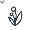 Tatouage éphémère motif fleur stylisée