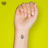 Tatouage éphémère motif fleur stylisée
