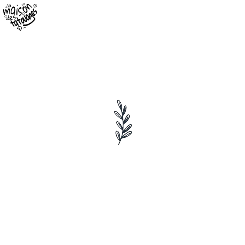 Tatouage éphémère motif branche douce