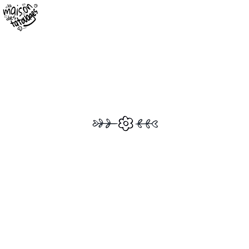 Tatouage éphémère motif  fleur symétrique
