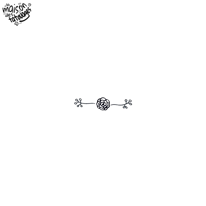 Tatouage éphémère motif fleur tressée