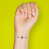 Tatouage éphémère motif fleur tressée
