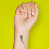 Tatouage éphémère motif grappes fleuries
