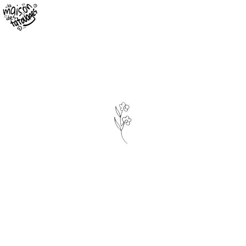 Tatouage éphémère motif deux fleurs délicates