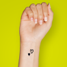 Tatouage éphémère motif deux petits cœurs