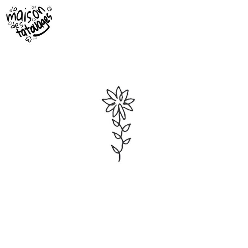 Tatouage éphémère floral