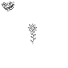 Tatouage éphémère floral