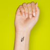 Tatouage éphémère motif tiges sauvages