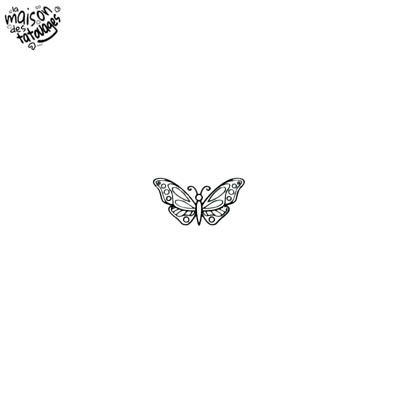 Tatouage éphémère motif papillon très élégant