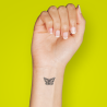 Tatouage éphémère motif papillon élancé