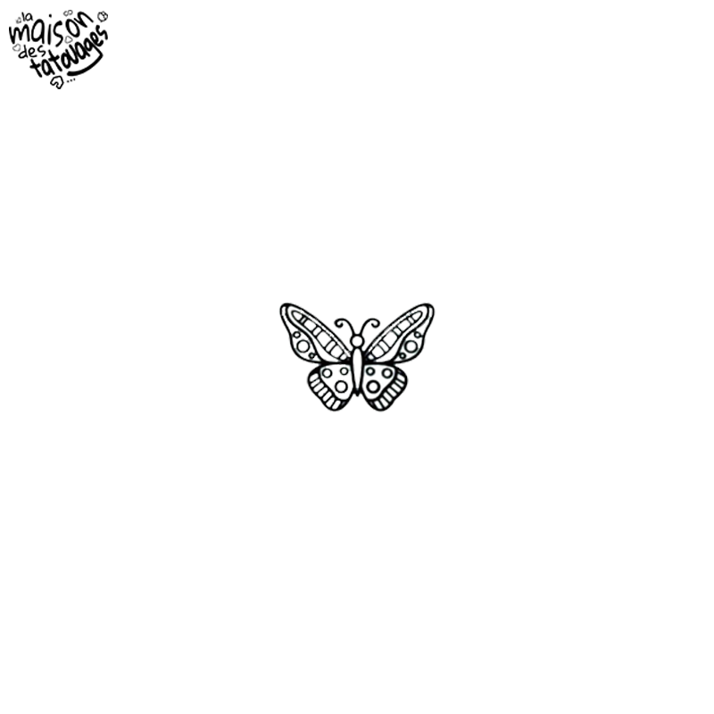 Tatouage éphémère motif papillon précieux