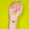 Tatouage éphémère motif papillon précieux