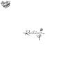 Tatouage éphémère écriture : resiliencia