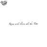 Tatouage éphémère écriture : roses will bloom all the time