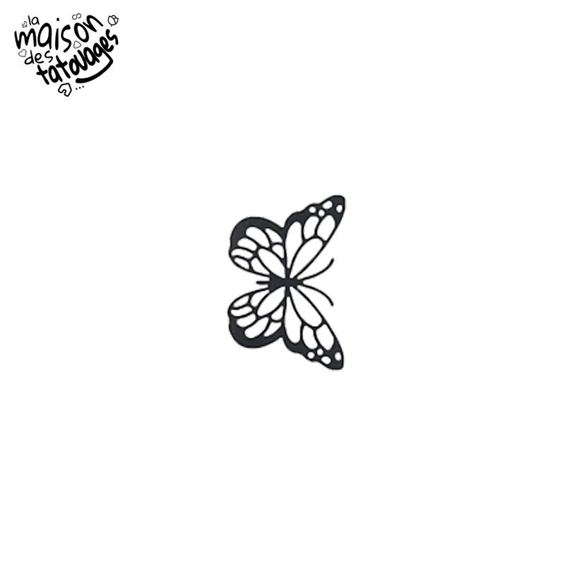 Tatouage éphémère papillon élancé