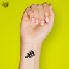 Tatouages éphémères fins : végétal