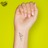 Tatouage éphémère cerf volant papier