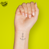 Tatouage éphémère ancre de bateau