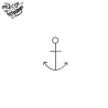 Tatouage éphémère ancre de bateau