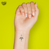 Tatouages éphémères fins : simple