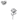 Tatouage éphémère rose défini