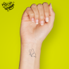 Tatouage éphémère papillon minimaliste