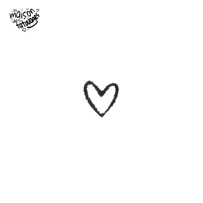 Tatouage éphémère petit cœur