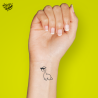 Tatouage éphémère dinosaure amusant