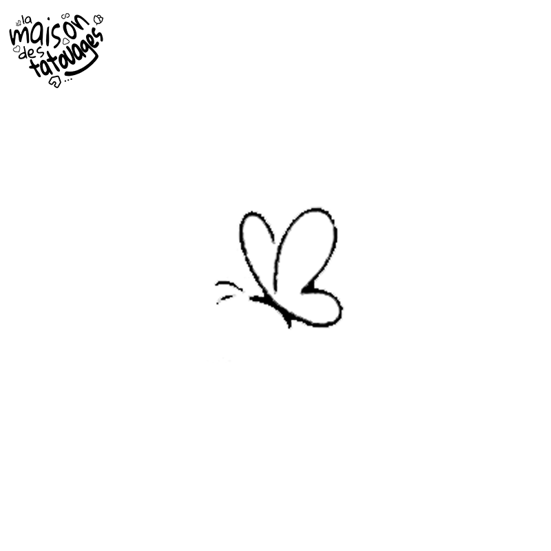 Tatouage éphémère petit papillon