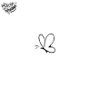 Tatouage éphémère petit papillon